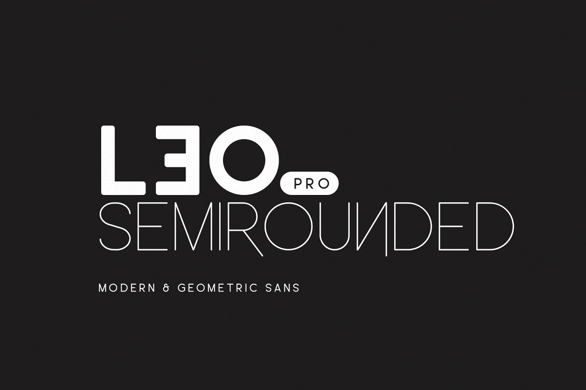 Leo SemiRounded Pro Font preview